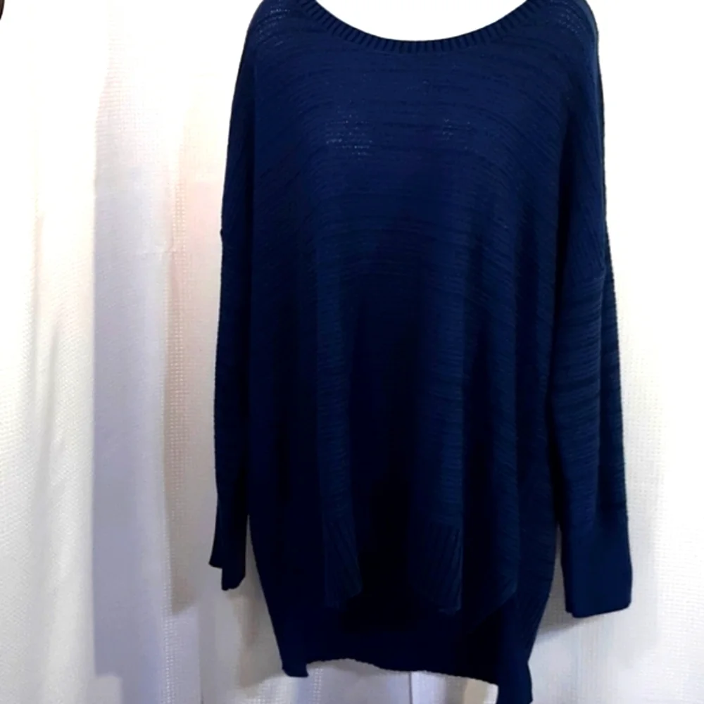 3/$25 Style&Co NWT Lightweight Long Blue Sweater
